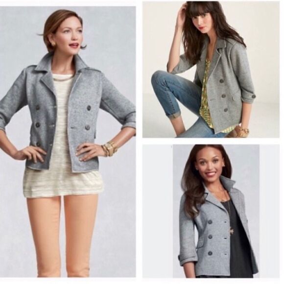 Cabi jacket Style #393 gray one button is missing - Picture 1 of 9